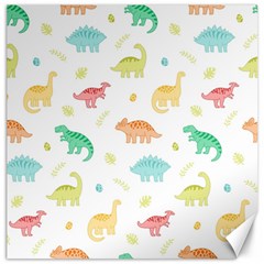 Animals Dinosaurs T-rex Pattern Canvas 16  X 16  by Pakjumat