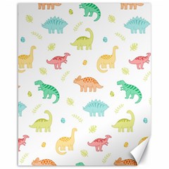 Animals Dinosaurs T-rex Pattern Canvas 16  X 20  by Pakjumat