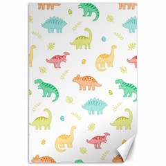 Animals Dinosaurs T-rex Pattern Canvas 20  X 30  by Pakjumat