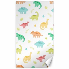 Animals Dinosaurs T-rex Pattern Canvas 40  X 72  by Pakjumat