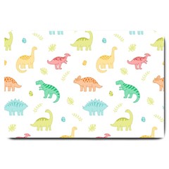 Animals Dinosaurs T-rex Pattern Large Doormat by Pakjumat