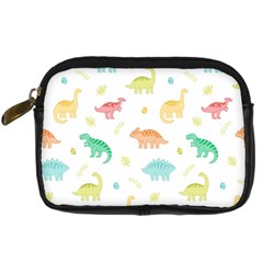 Animals Dinosaurs T-rex Pattern Digital Camera Leather Case by Pakjumat