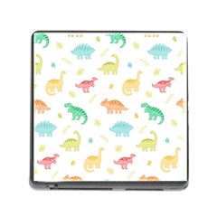 Animals Dinosaurs T-rex Pattern Memory Card Reader (square 5 Slot) by Pakjumat