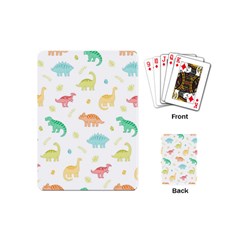 Animals Dinosaurs T-rex Pattern Playing Cards Single Design (mini) by Pakjumat