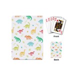 Animals Dinosaurs T-rex Pattern Playing Cards Single Design (Mini) Back