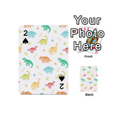 Animals Dinosaurs T-rex Pattern Playing Cards 54 Designs (mini) by Pakjumat