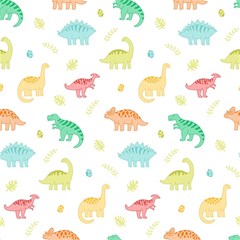 Animals Dinosaurs T-rex Pattern Play Mat (rectangle) by Pakjumat