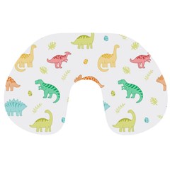 Animals Dinosaurs T-rex Pattern Travel Neck Pillow