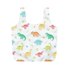 Animals Dinosaurs T-rex Pattern Full Print Recycle Bag (m) by Pakjumat