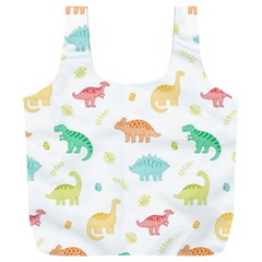 Animals Dinosaurs T-rex Pattern Full Print Recycle Bag (xxl) by Pakjumat