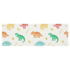 Animals Dinosaurs T-rex Pattern Banner And Sign 6  X 2  by Pakjumat