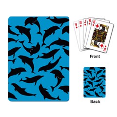 Dolphin Silhouette Pattern Playing Cards Single Design (rectangle) by Pakjumat