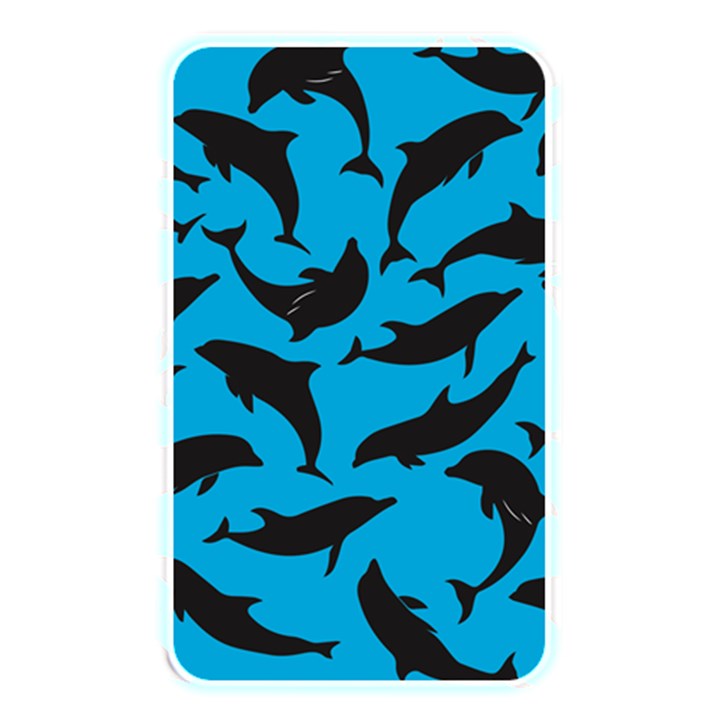 Dolphin Silhouette Pattern Memory Card Reader (Rectangular)