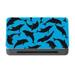 Dolphin Silhouette Pattern Memory Card Reader with CF Front