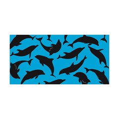 Dolphin Silhouette Pattern Yoga Headband by Pakjumat