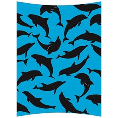 Dolphin Silhouette Pattern Back Support Cushion