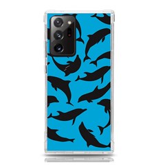 Dolphin Silhouette Pattern Samsung Galaxy Note 20 Ultra Tpu Uv Case