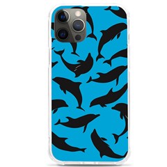 Dolphin Silhouette Pattern Iphone 12 Pro Max Tpu Uv Print Case