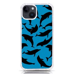 Dolphin Silhouette Pattern Iphone 14 Tpu Uv Print Case