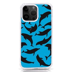 Dolphin Silhouette Pattern Iphone 14 Pro Max Tpu Uv Print Case by Pakjumat