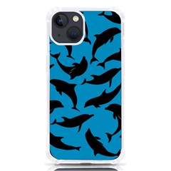 Dolphin Silhouette Pattern Iphone 13 Tpu Uv Print Case by Pakjumat