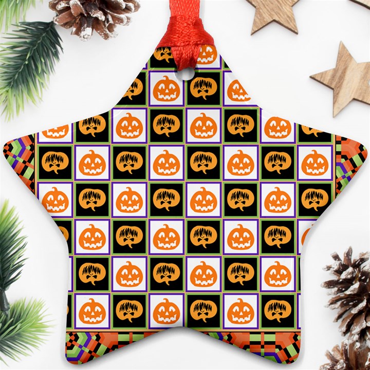 Lantern Chess Halloween Ornament (Star)