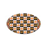 Lantern Chess Halloween Sticker Oval (10 pack) Front