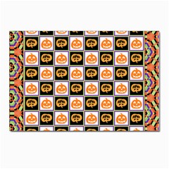 Lantern Chess Halloween Postcard 4 x 6  (pkg Of 10) by Pakjumat