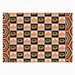 Lantern Chess Halloween Large Glasses Cloth by Pakjumat