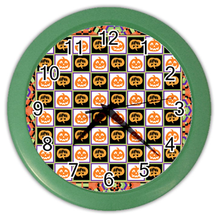 Lantern Chess Halloween Color Wall Clock