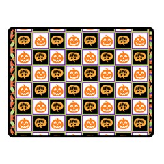 Lantern Chess Halloween Fleece Blanket (small) by Pakjumat