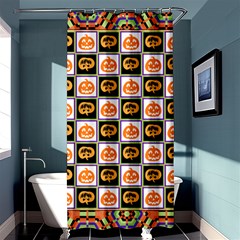 Lantern Chess Halloween Shower Curtain 36  X 72  (stall) 