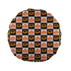 Lantern Chess Halloween Standard 15  Premium Round Cushions by Pakjumat