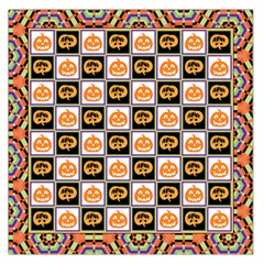 Lantern Chess Halloween Square Satin Scarf (36  X 36 ) by Pakjumat