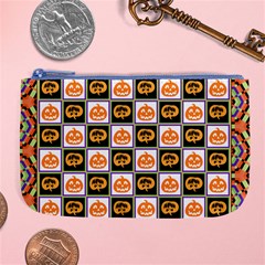 Lantern Chess Halloween Large Coin Purse