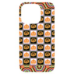 Lantern Chess Halloween Iphone 14 Pro Black Uv Print Case by Pakjumat