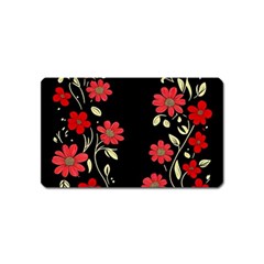 Pattern Flowers Design Nature Magnet (name Card)