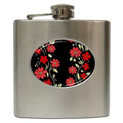 Pattern Flowers Design Nature Hip Flask (6 Oz)