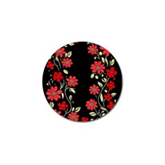 Pattern Flowers Design Nature Golf Ball Marker by Pakjumat