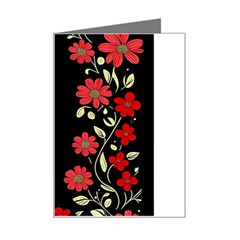 Pattern Flowers Design Nature Mini Greeting Card