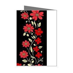 Pattern Flowers Design Nature Mini Greeting Cards (pkg Of 8)