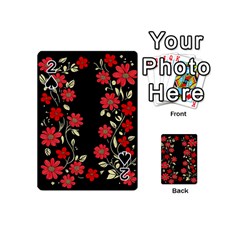 Pattern Flowers Design Nature Playing Cards 54 Designs (mini) by Pakjumat