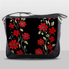 Pattern Flowers Design Nature Messenger Bag