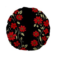 Pattern Flowers Design Nature Standard 15  Premium Round Cushions