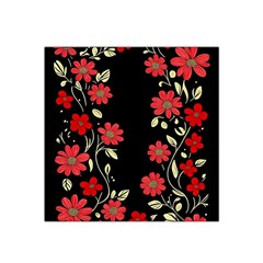 Pattern Flowers Design Nature Satin Bandana Scarf 22  X 22  by Pakjumat