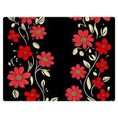 Pattern Flowers Design Nature Premium Plush Fleece Blanket (extra Small)