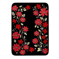 Pattern Flowers Design Nature Rectangular Glass Fridge Magnet (4 Pack) by Pakjumat