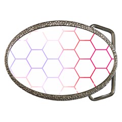 Abstract T- Shirt Honeycomb Pattern 7 Belt Buckles by EnriqueJohnson