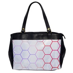 Abstract T- Shirt Honeycomb Pattern 7 Oversize Office Handbag by EnriqueJohnson