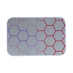 Abstract T- Shirt Honeycomb Pattern 7 Open Lid Metal Box (silver)   by EnriqueJohnson